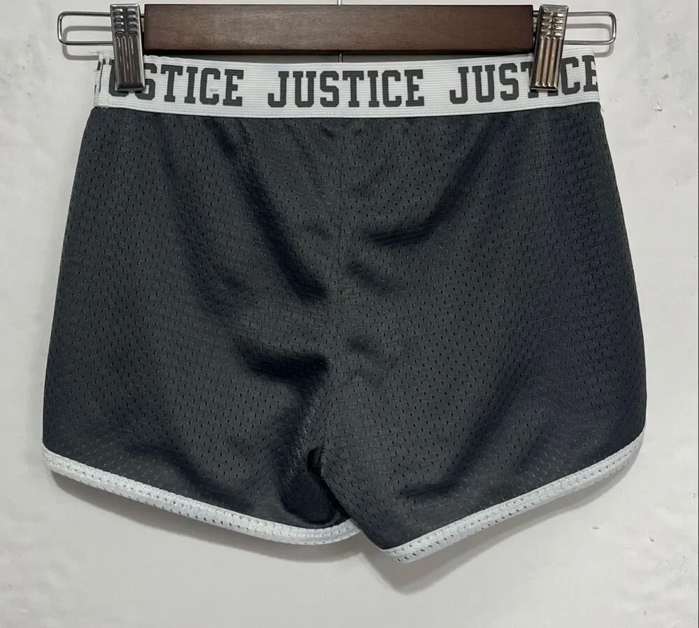 Justice Active Gray Athletic Shorts   Size 8